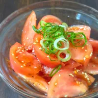 トマトの和風サラダ|ぱんだのままんさん