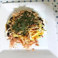 餅入りお好み焼き( *´艸)