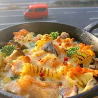 鮭ときのこのグラタン