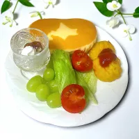 北海道チーズ蒸しパンモーニング| besさん