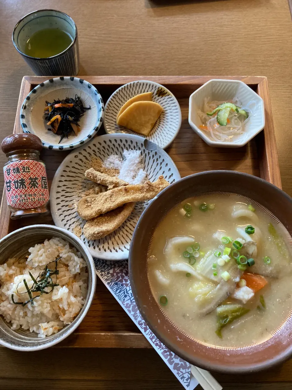 だんご汁定食at別府甘味茶屋|さくたえさん