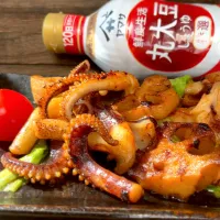 アオリイカと蓮根のバター醤油炒め|9421beruさん