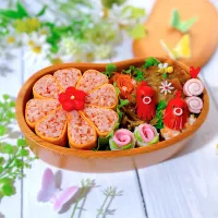 お花オムライス弁当|sachikoさん