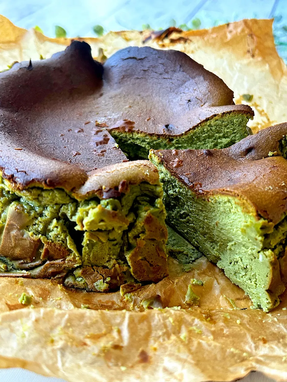 抹茶バスクチーズケーキ|まなまな♡さん