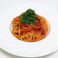 【濃厚！焦がしにんにく🎯】完熟トマトとにんにくのパスタ🇮🇹|Falco*さん