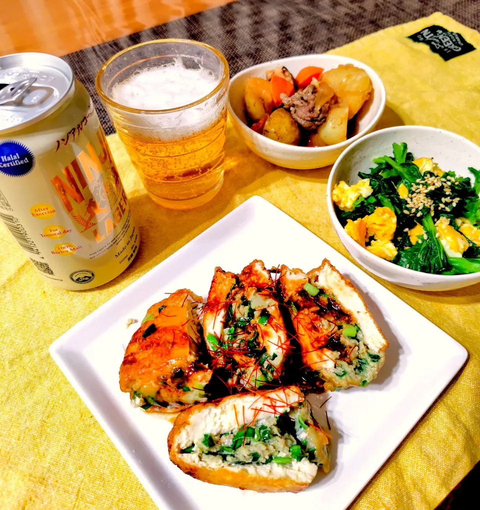 【主菜】厚揚げ餃子の照り焼き風|シュビラさん
