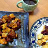 大学芋＆フライドさつま塩|さくたえさん