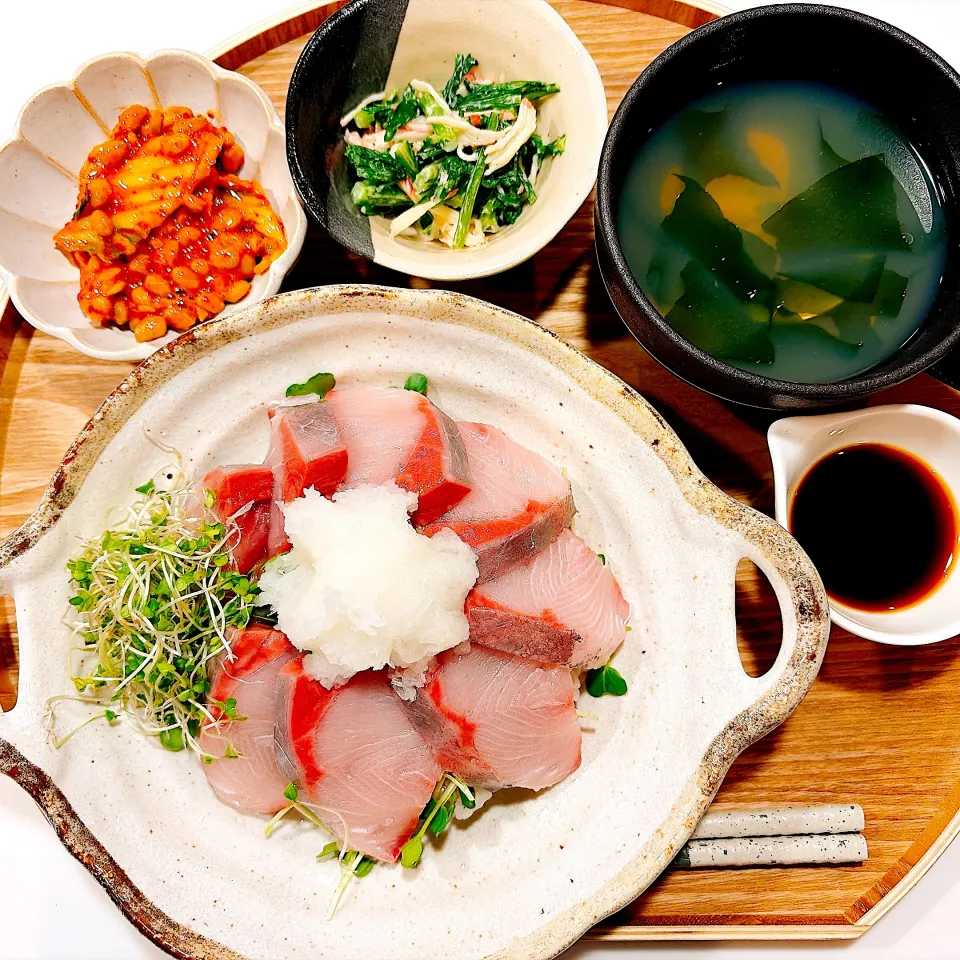 🐟夜【ブリのおろしポン酢丼】🐟|Laniさん