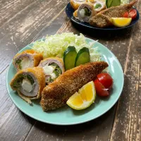 チーズとんかつ&鯵フライ|koji toyodaさん