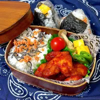 鶏むねケチャップ炒め弁当|SaDaさん