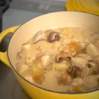 豆乳のホワイトシチュー