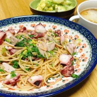 タコとセロリのペペロンチーノ| いくさん