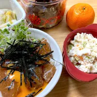 義兄が釣った黒鯛で漬け丼🎵|さくたえさん