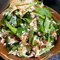 三つ葉とツナの白和え風サラダ|たまさん