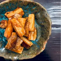 レンコンの黒酢炒め😋