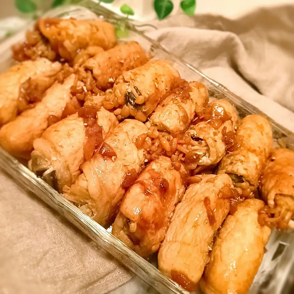 茄子とえのきの肉巻きガリバタ醤油|❤︎YUKARI❤︎さん