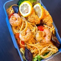 エビレモンパスタ弁当／2月17日| hichanさん