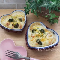 エビマカロニグラタン😋🦐