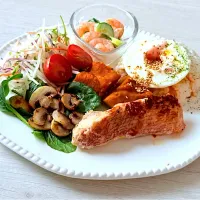 赤身魚のワンプレート