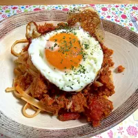 夫ごはん　サバ缶パスタ260108