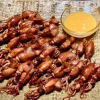 今季初！「蛍いかバター炒め(辛子酢味噌)」