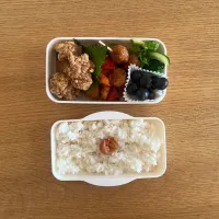 唐揚げと酢豚弁当|まゆぽんさん
