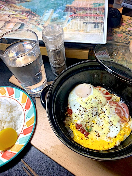 ランチョンミートエッグイタリアーノ風|ペディープープちゃんさん