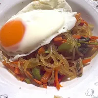 目玉付きチャプチェ|4jinoanataさん