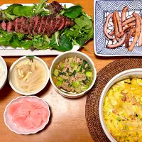 ステーキサラダ&スパニッシュオムレツ|マイさん