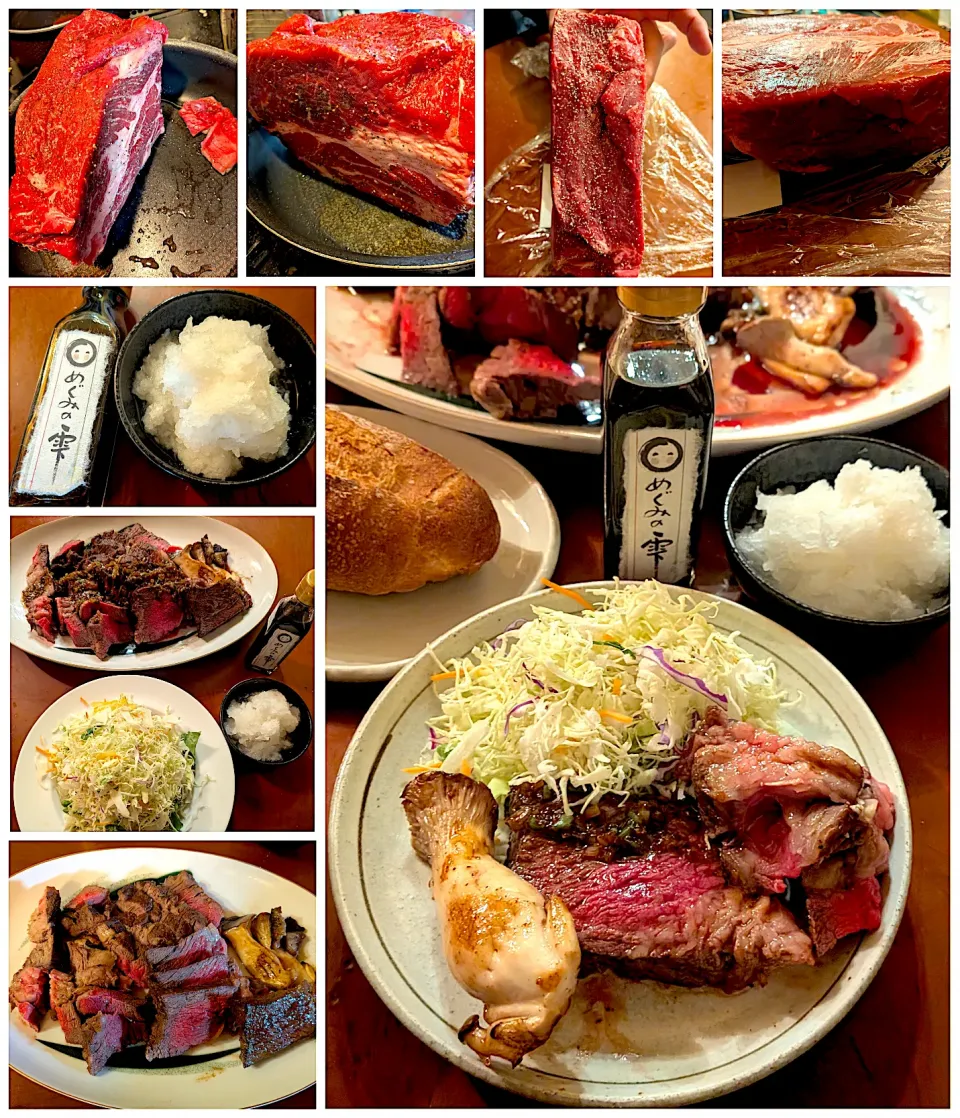 Today's dinner🍴Beef  Steak🥩極厚切ビーフステーキ|🌈Ami🍻さん