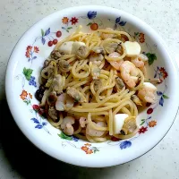 ミニシーフードバタポンパスタ|こっぷさん