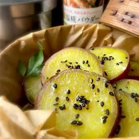 蒸篭でさつまいもの塩糀パウダーバター蒸し♨️|9421beruさん