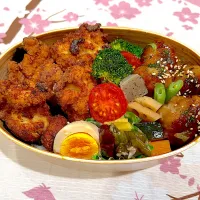 唐揚げ&肉団子🍱|まーくんの妻さん