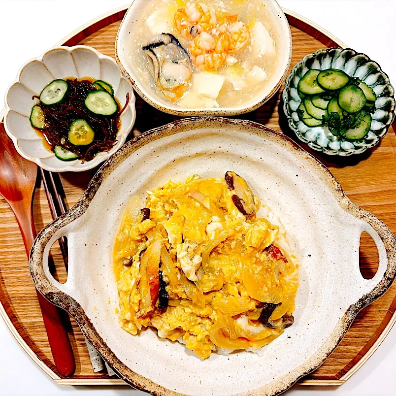 🥚夜【卵とじ丼】🍚|Laniさん