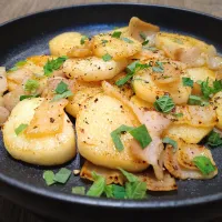 長芋とベーコンのバタぽん炒め|古尾谷りかこさん