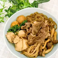 すき焼き風肉豆腐|ハマーさん