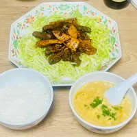 【牛肉香辣炒筍菇と粟米湯】| 銀蔵じいちゃんさん