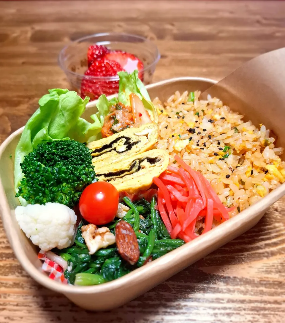 🐷豚キムチチャーハン弁当|ゆきさんさん