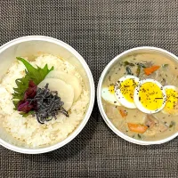 高校生息子のお弁当🍱 グリーンカレー弁当🍱|Snow10さん