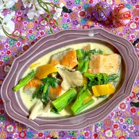 鮭🐟と菜の花のクリーム煮✨| ringonamaさん