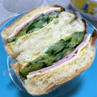 ハムチーズきゅうりサンド|morimi32さん