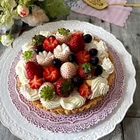 sakurakoさんの料理 苺のタルト🍓♪ヽ(´▽｀)/