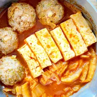 肉団子と豆腐の鍋/いももちについて（写真ない残念）|ご飯はん♪さん