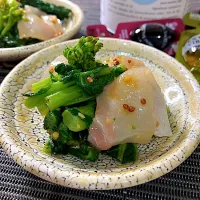 鯛と菜の花のバルサミコ和え|KAORIさん