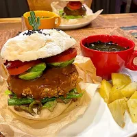 大豆のお肉バーガー🍔| kyon2さん