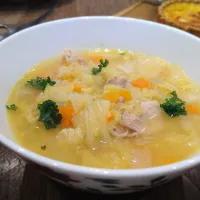 キャベツとレンズ豆のスープ|古尾谷りかこさん