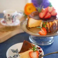 濃厚バスクチーズケーキ|kukulutomo ❁𓎪 ⡱𓎩‎𐩢𐩺𓎪 ⡱さん