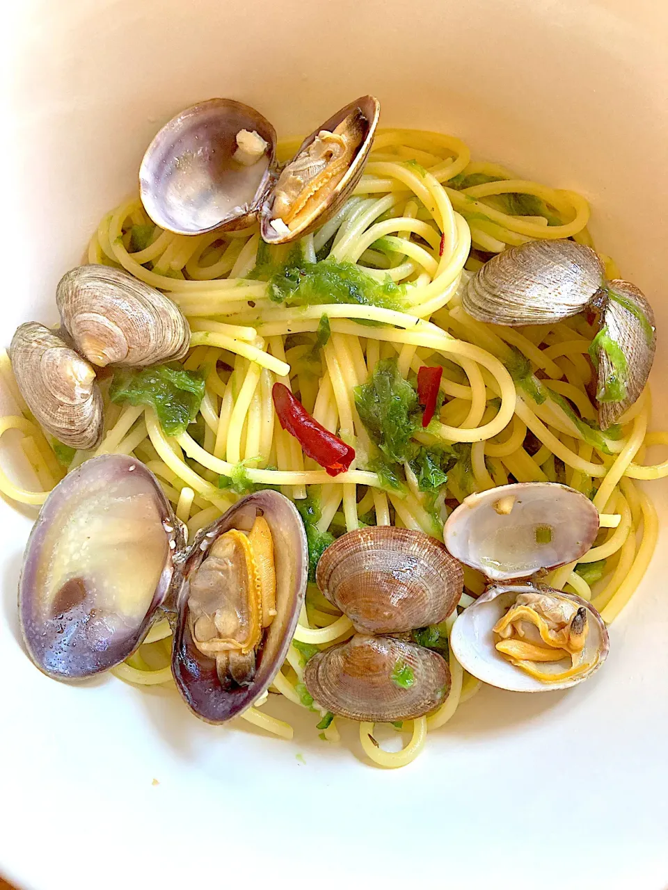 アサリとアーサのスパゲッティ😋🍝💕✨|アイさん