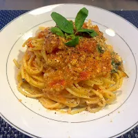 フレッシュトマトとクリームチーズのパスタ|ご飯がススムくんさん