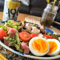 鶏たたきｻﾗﾀﾞ|まりおさん